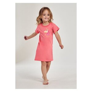 Dívčí noční košile Mila růžová s jednorožcem 104