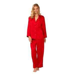 Dámské saténové pyžamo Amina červené XL