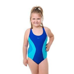 Dívčí jednodílné plavky Bibione II modro-tyrkysové 158