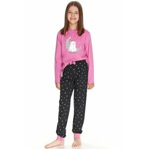 Dívčí pyžamo Suzan růžové s medvědem 134