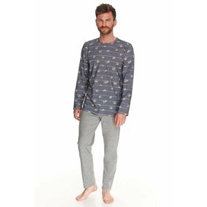 Pánské pyžamo Harry šedé s lenochody S