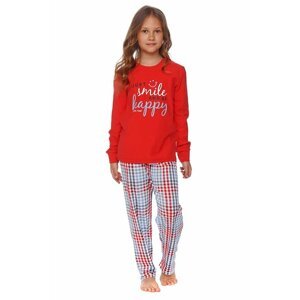 Dívčí pyžamo Flow červené smile 146/152