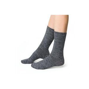 Hřejivé ponožky Alpaka 044 šedé s vlnou 35/37