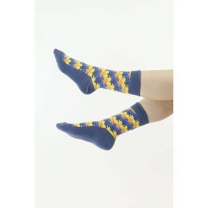 Veselé ponožky 76 modré puzzle 43/45