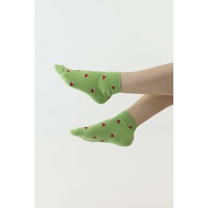 Zábavné ponožky 889 zelené s melouny 38/41