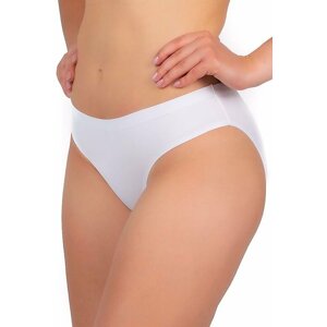 Bezešvé kalhotky Mini Bikini bílé XL