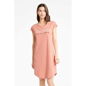 Dámská noční košile Bing růžová s melírem XL