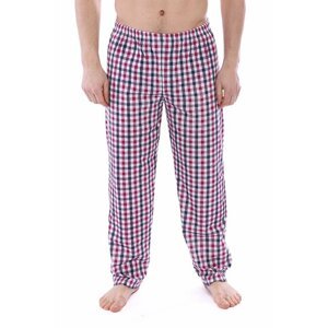 Pánské kalhoty na spaní Robert černo-červené XXL