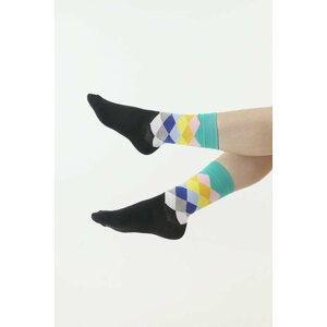 Ponožky Cube černo-zelené 43/45