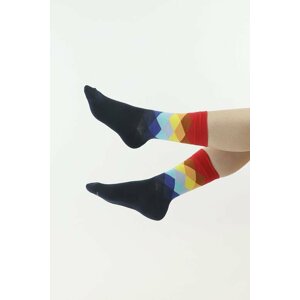 Elegantní ponožky Cube černo-červené 39/42