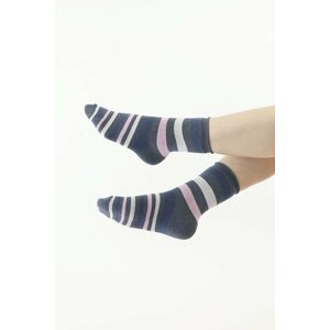 Thermo ponožky Stripe šedé s pruhy 35/38