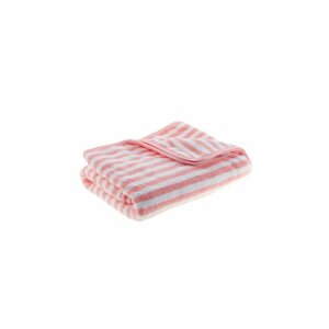 Premium ručník lososový s pruhy mikrovlákno 300g 50x100