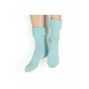 Pletené ponožky na spaní 067 mátové s vlnou 35/37