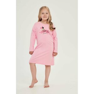 Dívčí noční košile Ruby růžová pro mladší děti 128