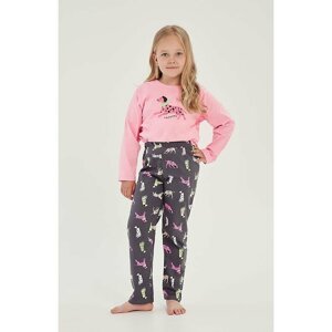 Dívčí pyžamo Ruby růžové s dalmatinem 116