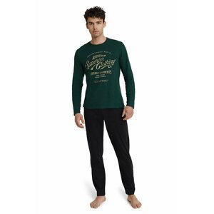 Pánské pyžamo Impress tmavě zelené M - Dárkové balení