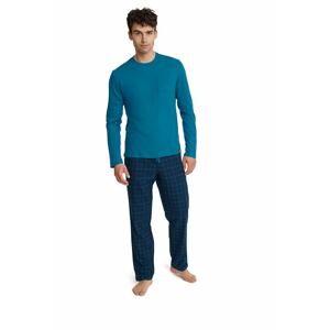 Pánské pyžamo Unusual modré 3XL - Dárkové balení