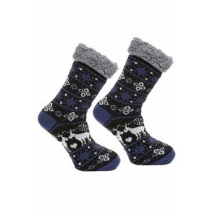 Protiskluzové ponožky Nordic winter modré uni