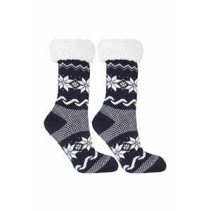 Hřejivé ponožky Nordic winter II tmavě modré uni