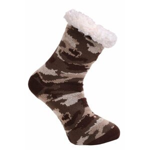 Protiskluzové ponožky Masker winter hnědé uni