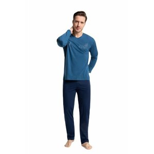 Pánské pyžamo Towner modré 3XL