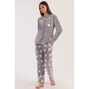 Soft pyžamo Star šedé s hvězdami S