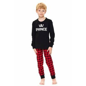 Chlapecké pyžamo Prince černé 146/152