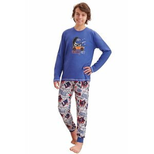 Chlapecké pyžamo Miloš tmavě modré 146