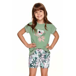 Dívčí pyžamo Hanička zelené s koalou 116