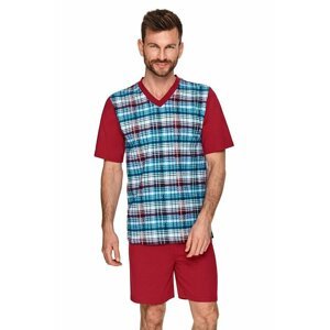Pánské pyžamo Anton červeno-modré XL
