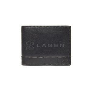 Lagen pánská peněženka kožená 1996/T-černá - BLK