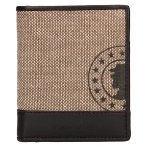 Lagen pánská peněženka kožená 50449 - béžová/tmavě hnědá - L.BEIGE/D.BRN
