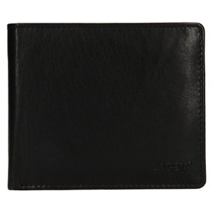 Lagen pánská peněženka kožená V-75 - černá - BLK