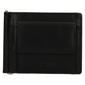 Lagen dolarovka peněženka kožená W-2010 - černá - BLK