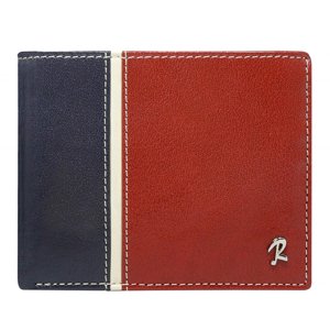 Pánská peněženka Rovicky 324-RBA-D RFID tmavě modrá, červená