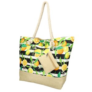 Velká plážová taška v designu citrusových plodů vzor 7
