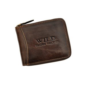 Pánská peněženka Wild Things Only 5267 tmavě hnědá