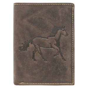 Pánská peněženka Wild ANIMALS N4-CHM HORSE hnědá