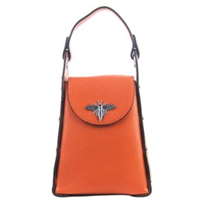 Menší dámská kabelka crossbody / do ruky oranžová