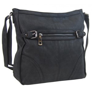 Crossbody dámská broušená kabelka C014-2 černá