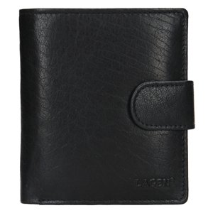 Lagen pánská peněženka kožená V-84 - černá - BLK