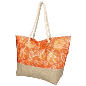 Velká oranžová plážová taška přes rameno BZ5697-3