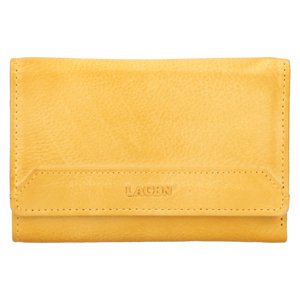 Lagen dámská peněženka kožená LG-11/D - žlutá - YELLOW
