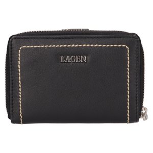 Lagen dámská peněženka kožená 160823 BLK-černá