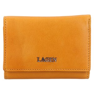 Lagen dámská peněženka kožená LG-2152-ŽLUTÁ-YELLOW