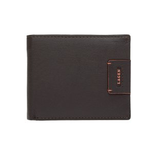 Lagen Pánská peněženka kožená LG-1121-hnědá - BRN