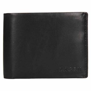 Lagen Pánská kožená peněženka 50720/L - černá - BLK