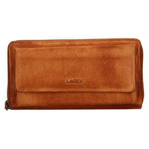 Lagen dámská peněženka kožená - 786-017/D - hnědá - CARAMEL