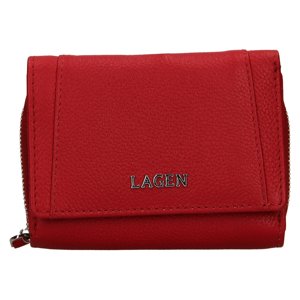 Lagen dámská peněženka kožená BLC/5312/222 - červená - RED