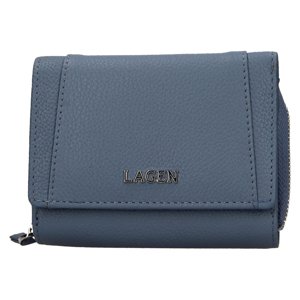 Lagen dámská peněženka kožená BLC/5312/222 - modrá - LAVENDER
